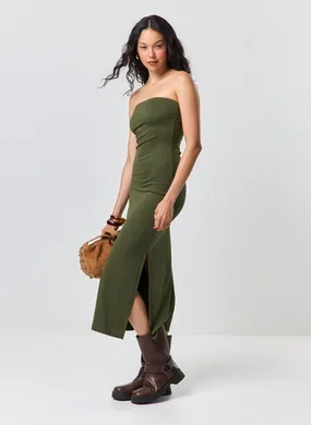 Vestido Midi Poliamida Degagê Costas