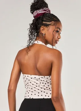 Blusa Frente Única Poá