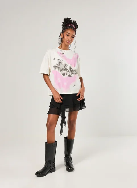 Camiseta Box Off-White Spray