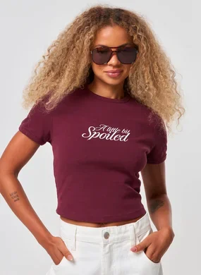 Mini Tee Bordô Spoiled