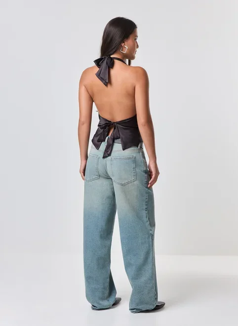 Blusa Cetim Frente Única Degagê