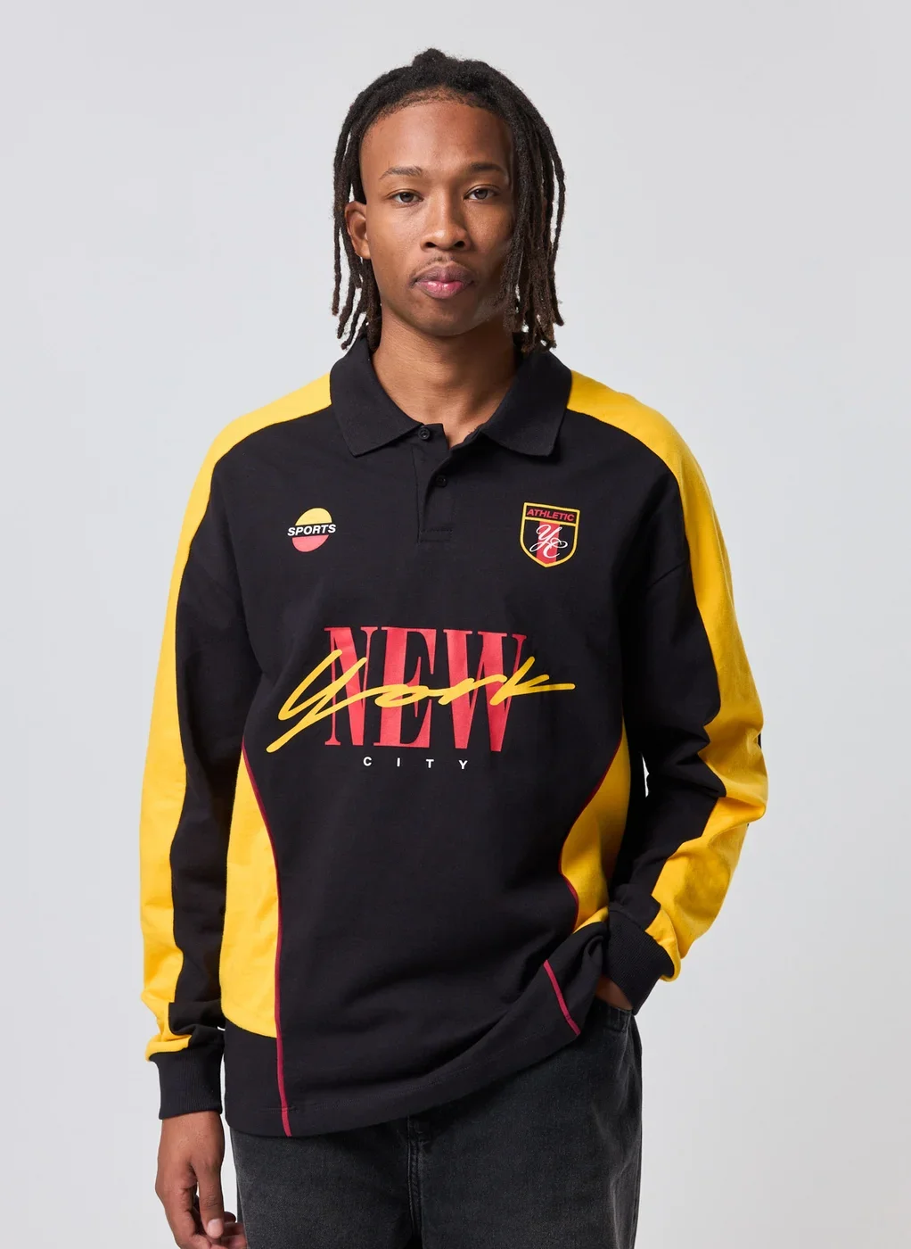 Camiseta Polo Manga Longa Relaxed Esportiva