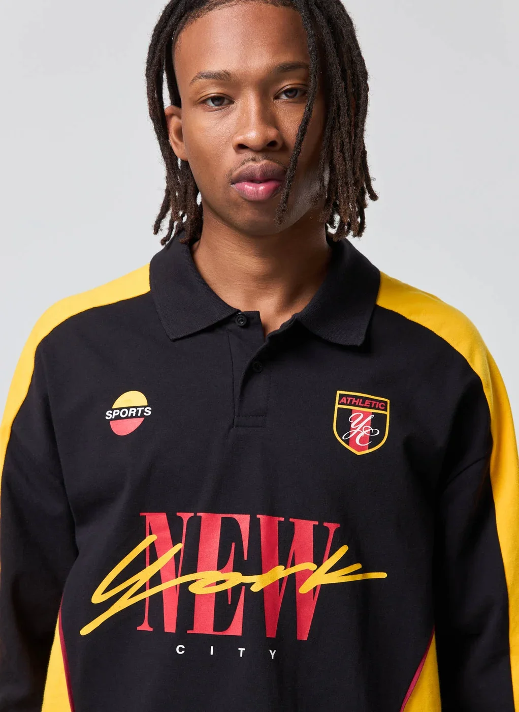 Camiseta Polo Manga Longa Relaxed Esportiva