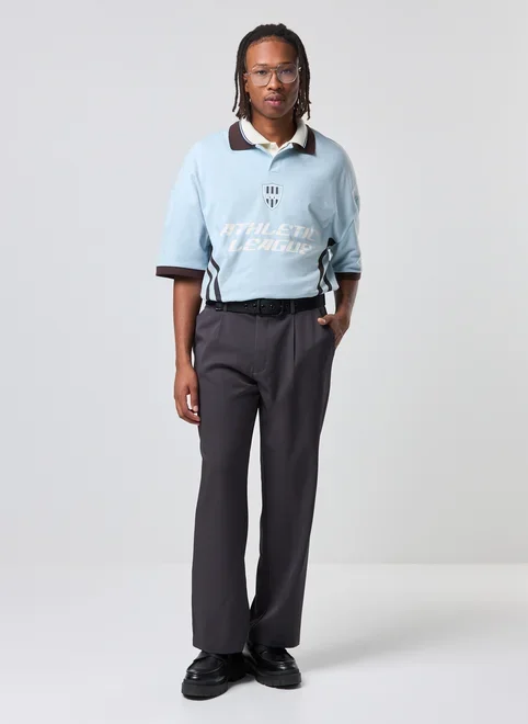 Camiseta Polo Oversized Esportiva Malhão