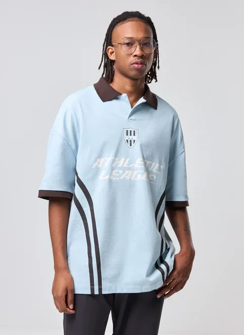 Camiseta Polo Oversized Esportiva Malhão