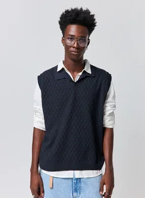 Camiseta Sleeveless Tricô Polo Box