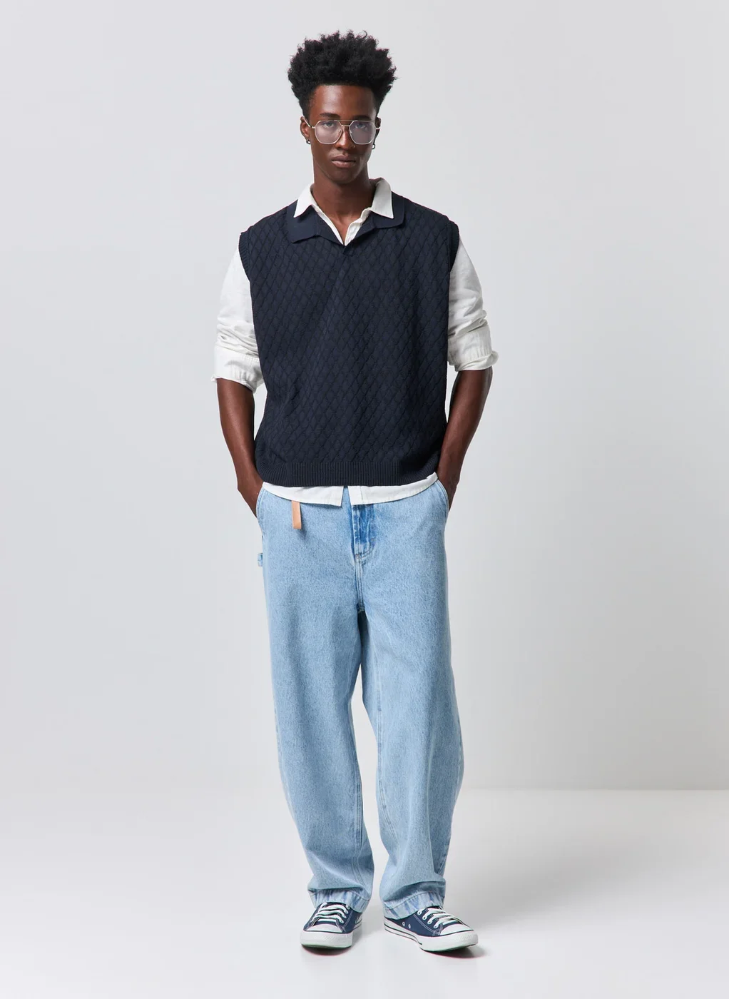 Camiseta Sleeveless Tricô Polo Box