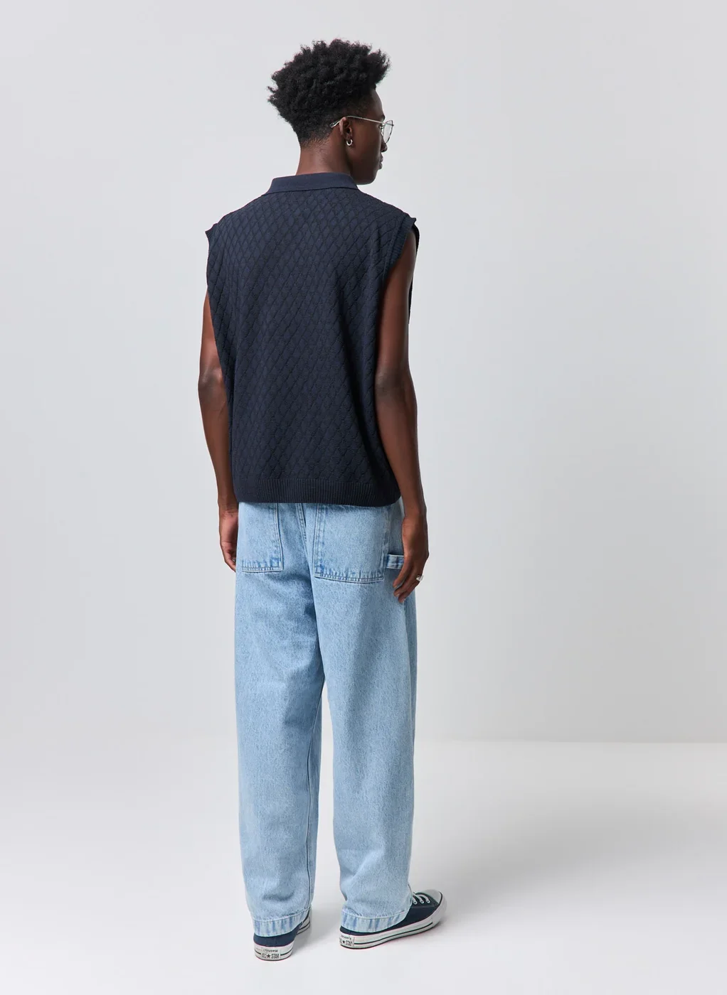 Camiseta Sleeveless Tricô Polo Box