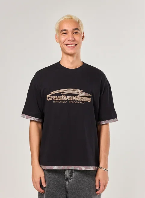 Camiseta Box Malhão Bordado E Camuflado