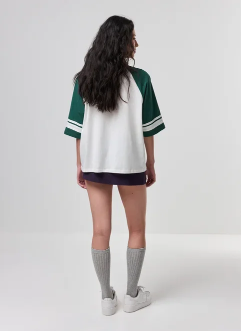 Camiseta Off-White Box Raglan Brooklyn