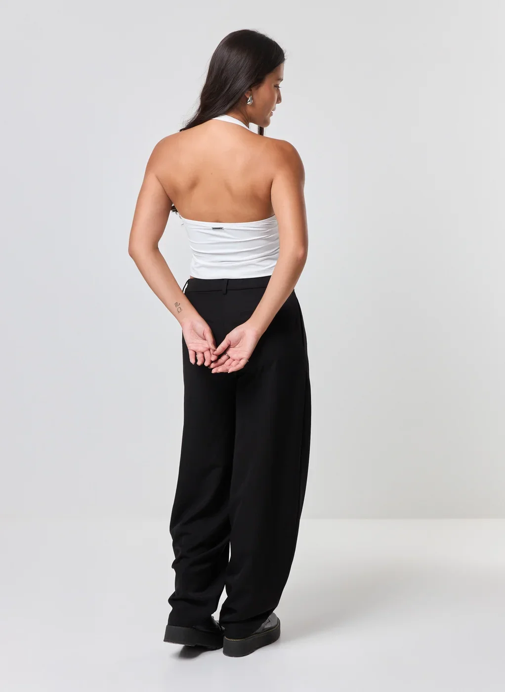 Blusa Frente Única Poliamida Abertura