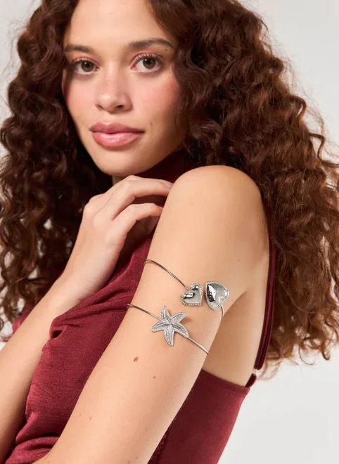 Conjunto 2 Braceletes Prateados