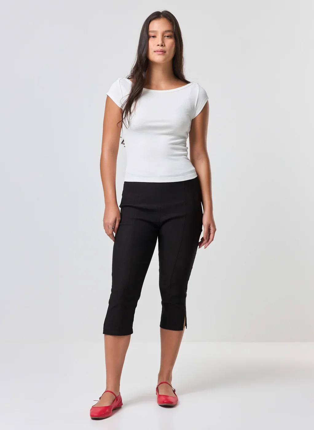 Blusa Canelada Manga Curta