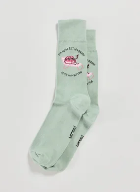 Meia Verde Brain On Vacation