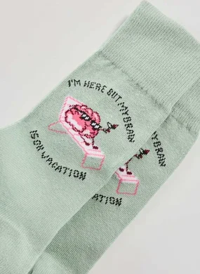 Meia Verde Brain On Vacation