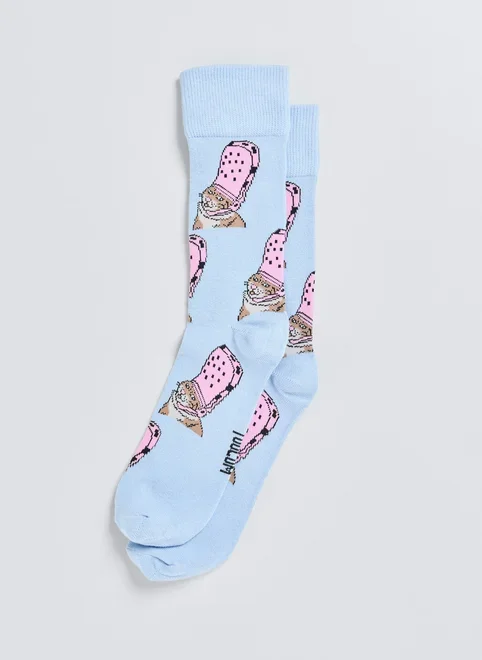 Meia Gato Com Sapato Na Cabeça