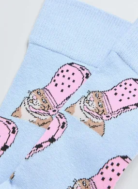 Meia Gato Com Sapato Na Cabeça