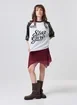 Camiseta Box Raglan Off‑White Camuflada