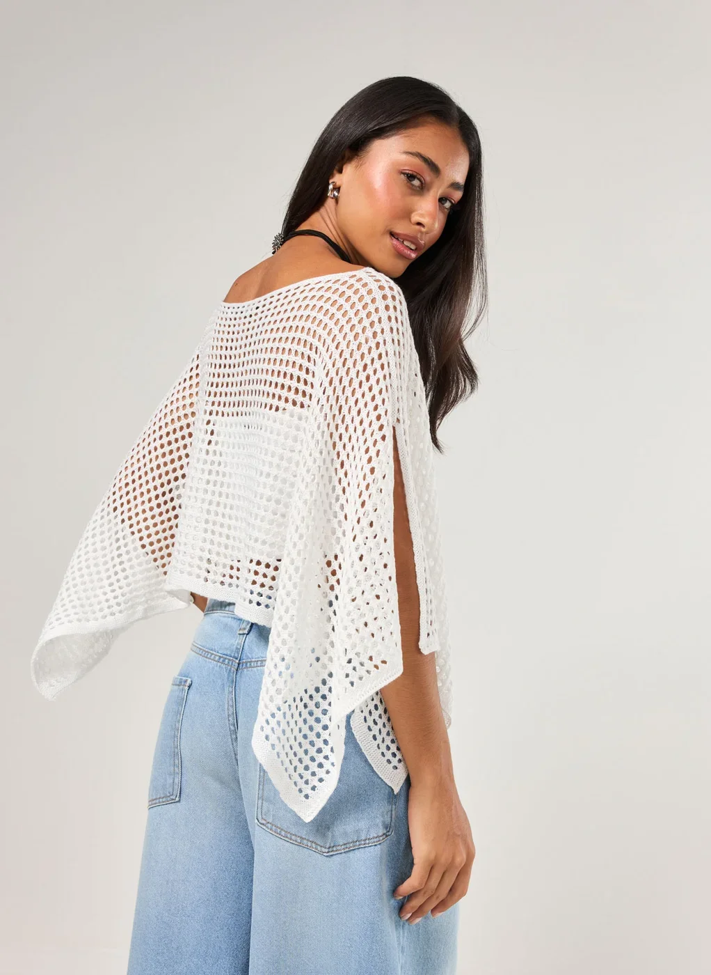 Sobreposição Em Crochê Off-White