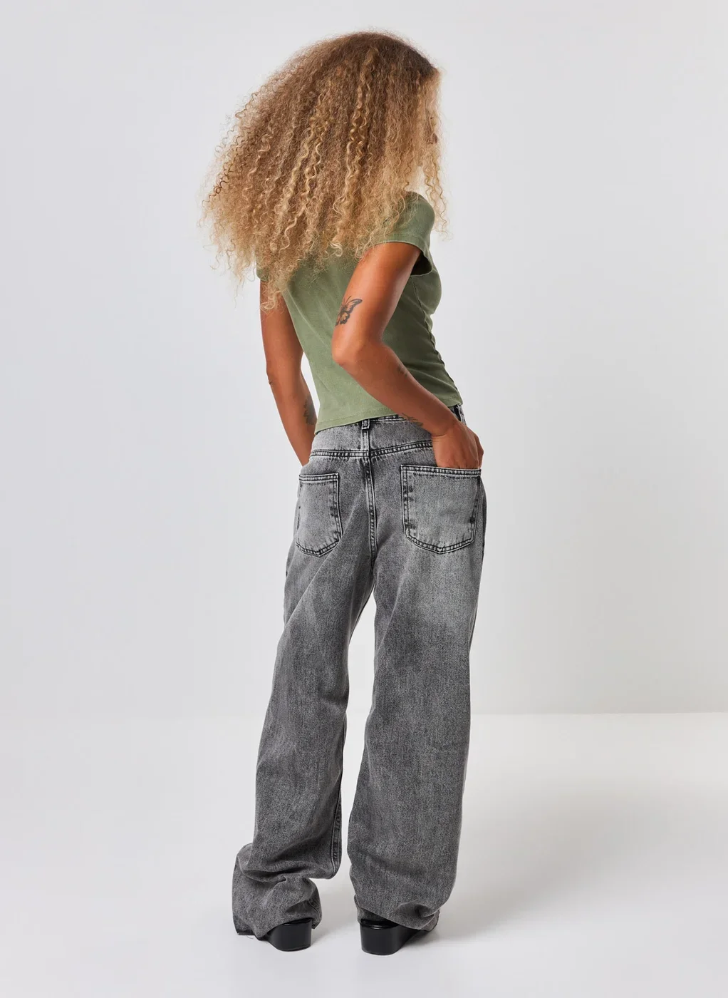 Mini Tee Canelada Verde Lavada Finite