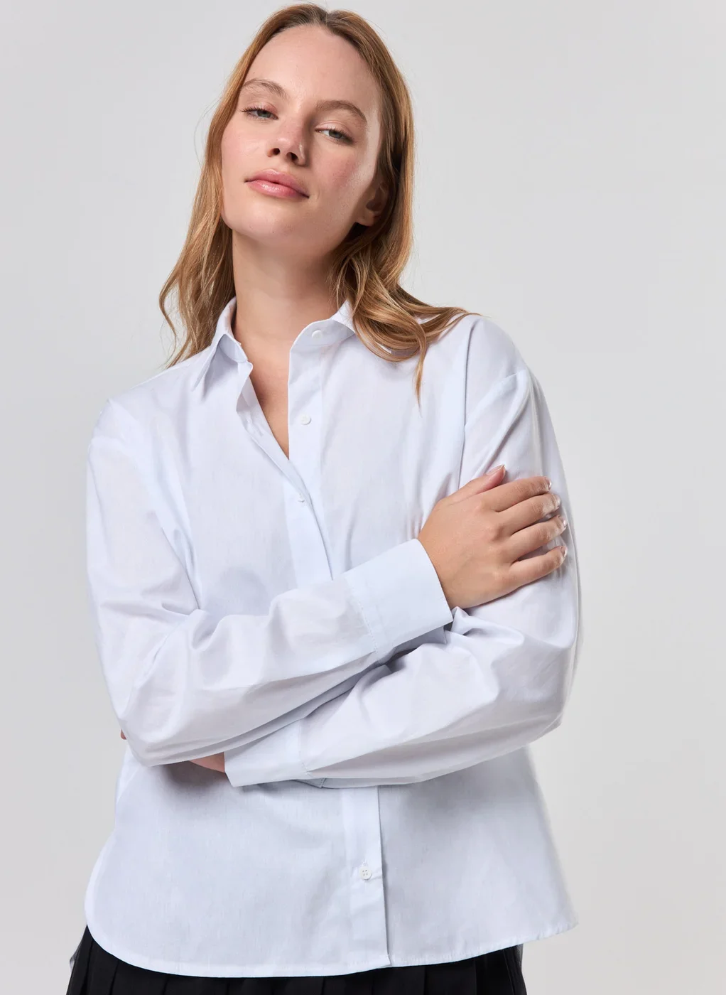 Camisa Manga Longa Oversized Off-White