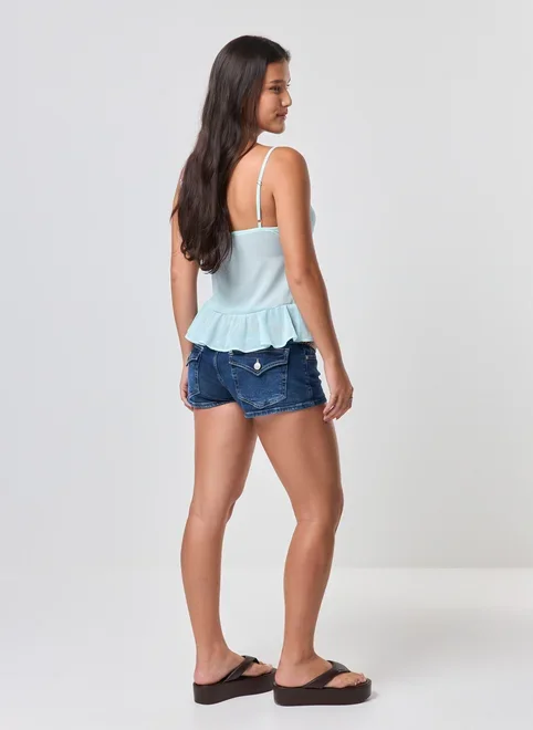 Regata Babadinhos Chiffon Azul