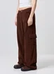 Calça Wide Leg Cargo Cotelê