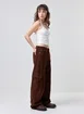 Calça Wide Leg Cargo Cotelê