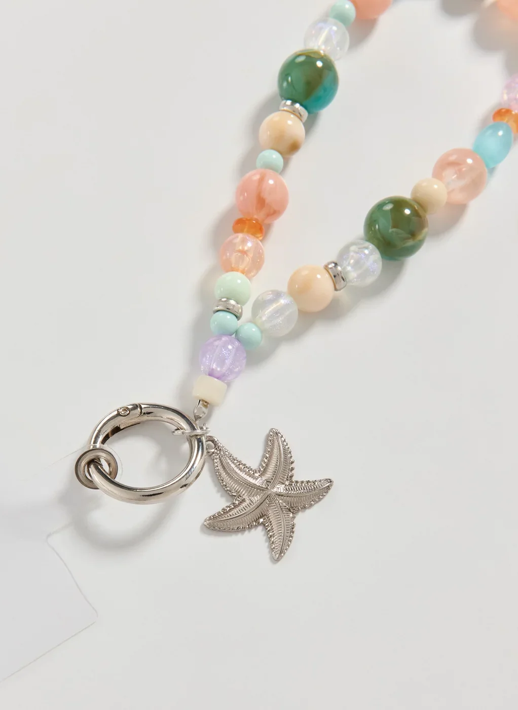 Cordinha De Celular Miçangas Mar