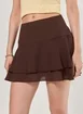 Saia Curta Babados Chiffon