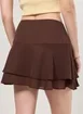 Saia Curta Babados Chiffon