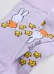 Meia Lilás Miffy com Patinhos