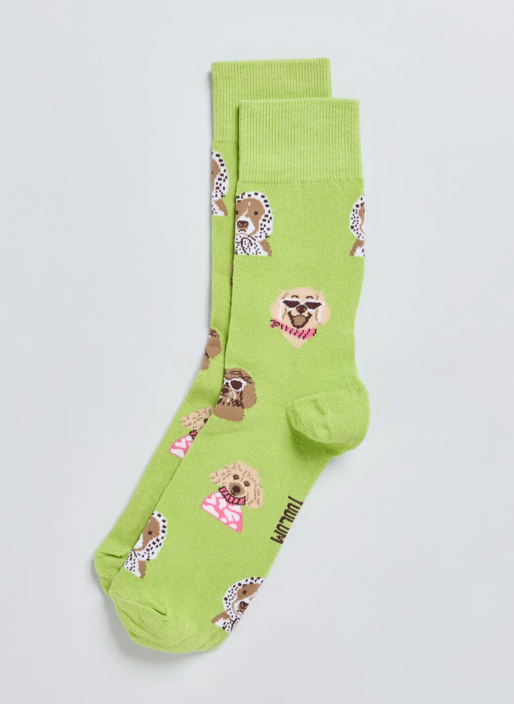 Meia Verde Cachorrinhos