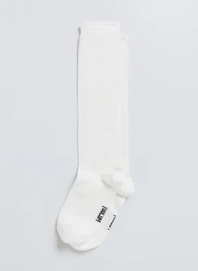 Meia Off-White Cano Alto