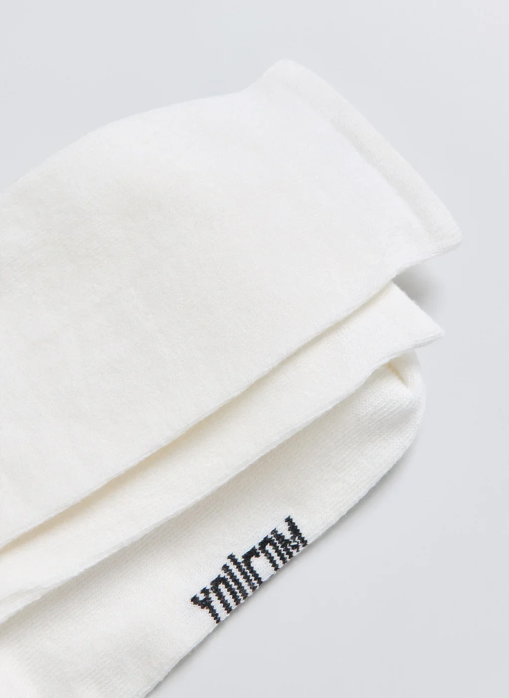 Meia Off-White Cano Alto