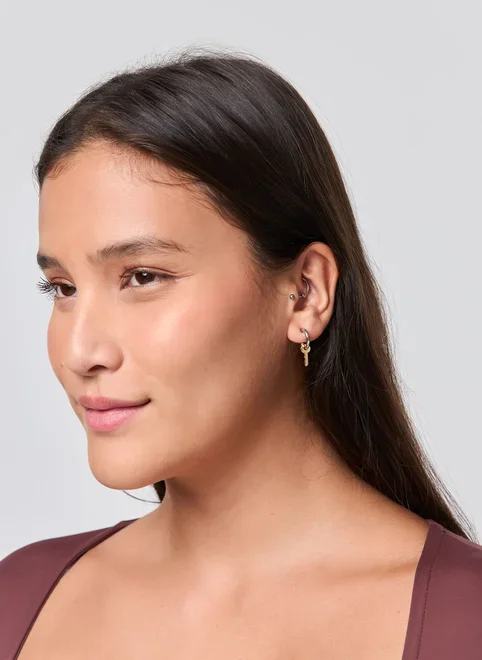 Conjunto 3 Argolas Com Pingentes