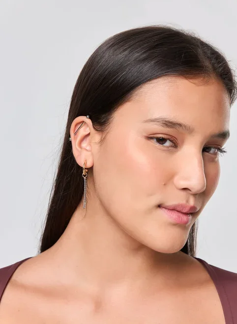 Conjunto 3 Argolas Com Pingentes