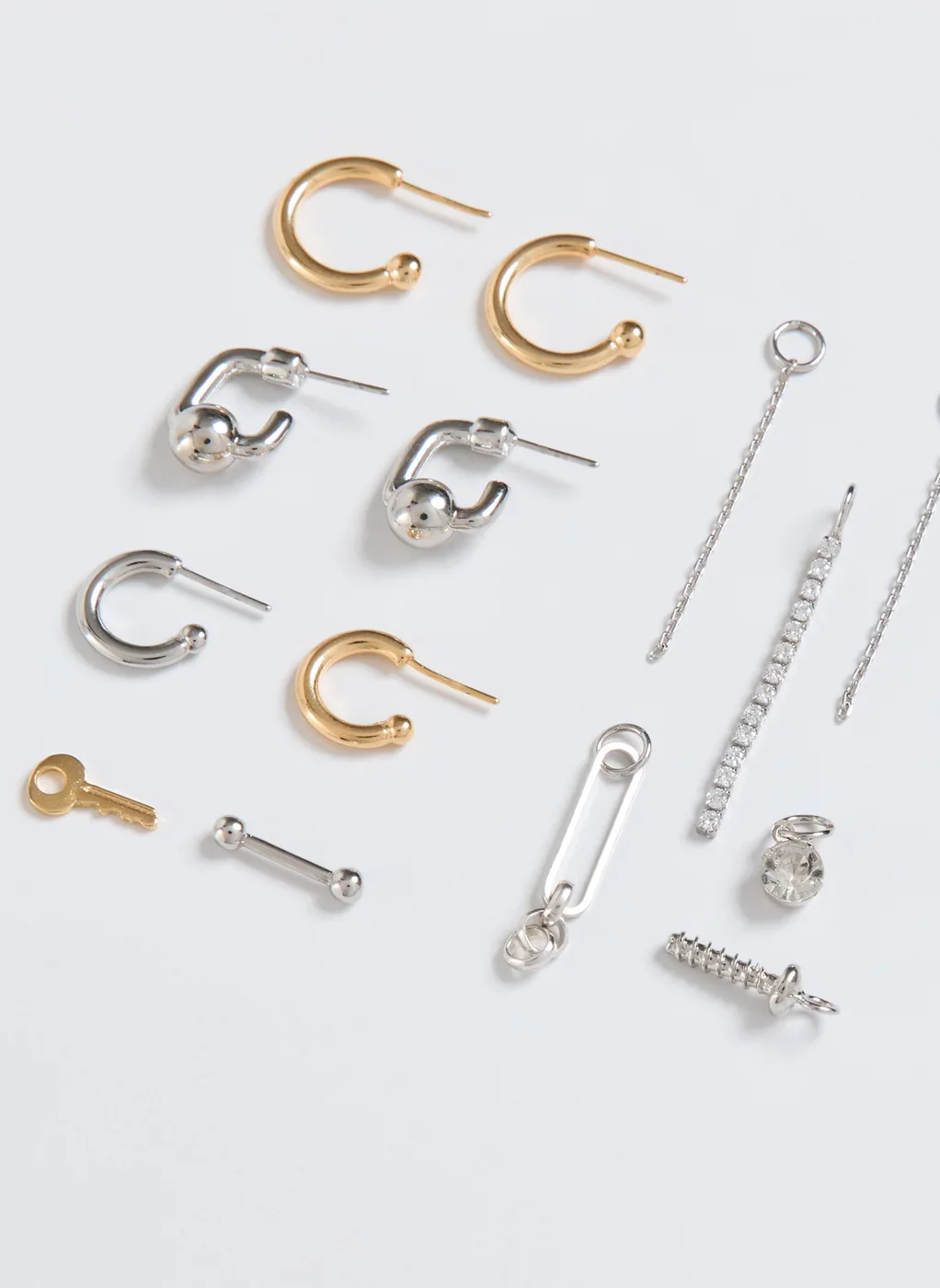 Conjunto 3 Argolas Com Pingentes