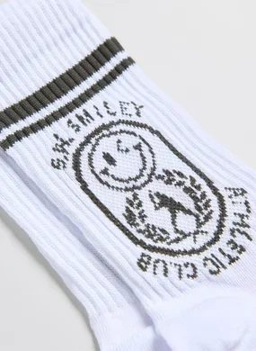 Meia Off‑White Smiley