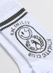 Meia Off‑White Smiley