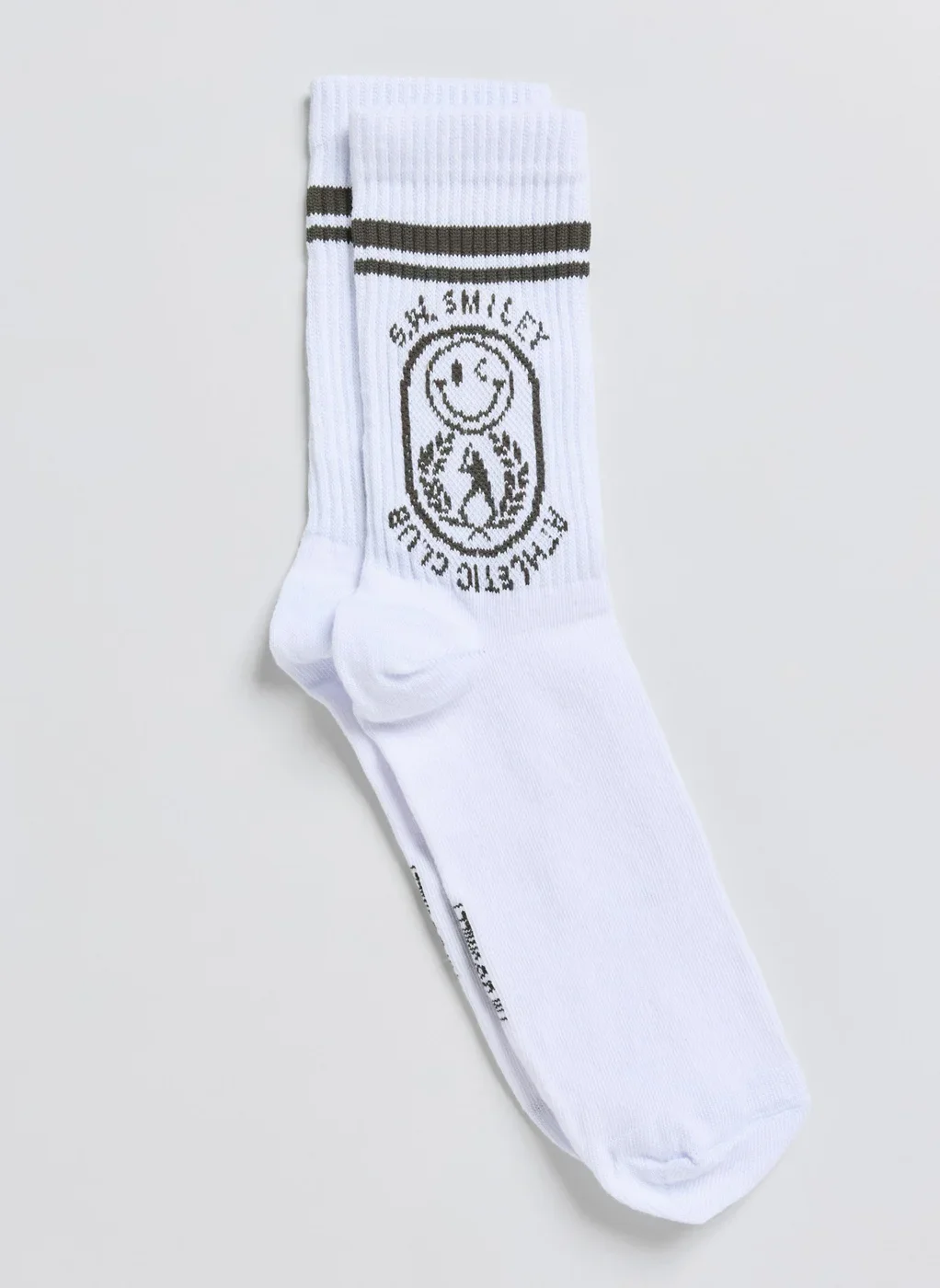 Meia Off‑White Smiley