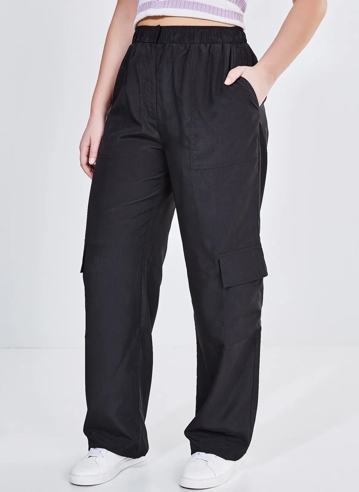 Calça Feminina CalÃ§a Cetim Preta Hot Calça Social Feminina De