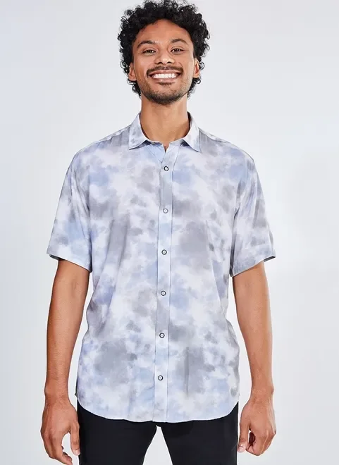 camisa manga curta tie dye - estampado