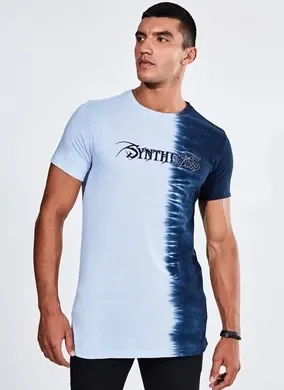 camiseta tie dye synthesis - cinza