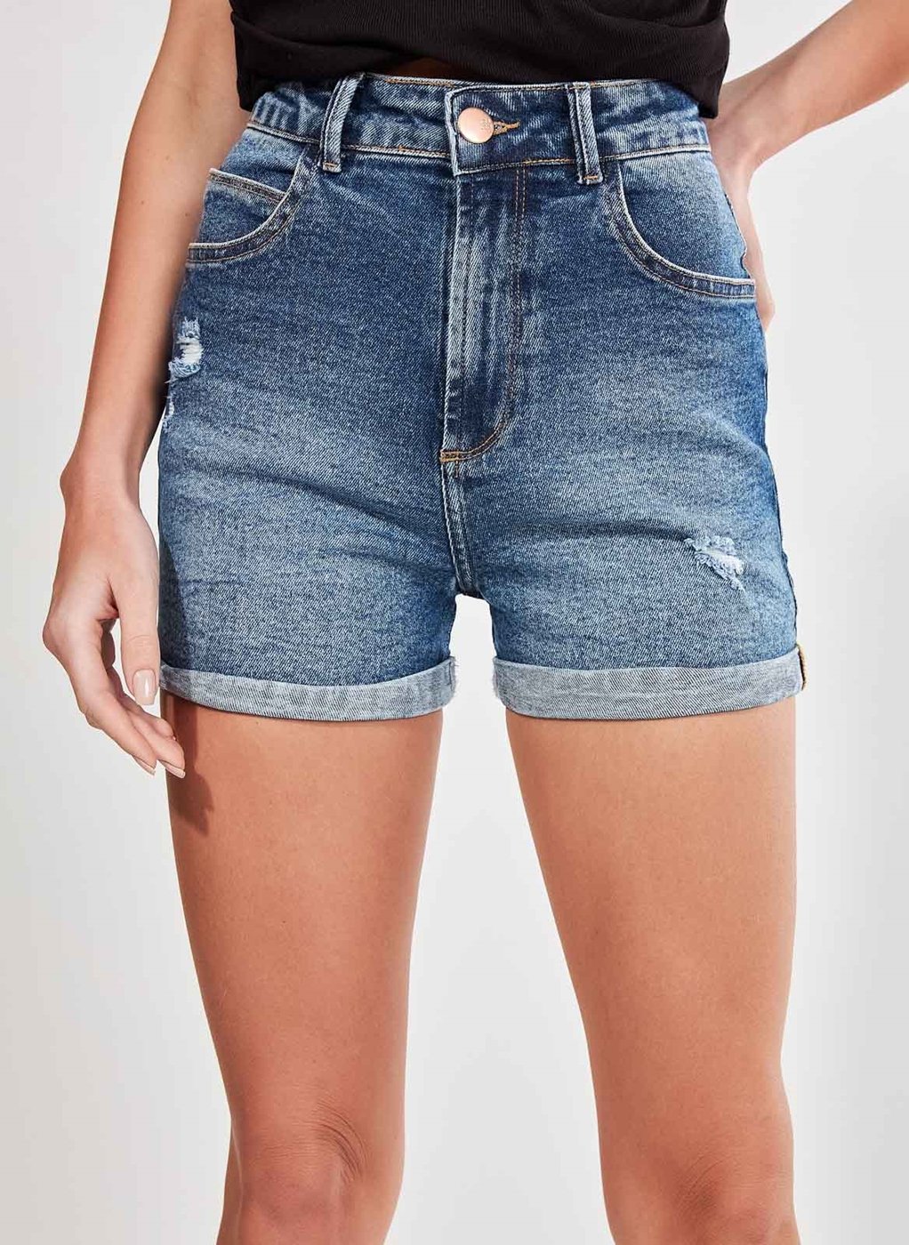 Short Jeans Hot Pants Cintura Alta - youcom: vem cá conferir suas peças ...