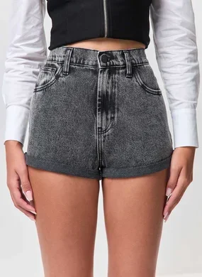 Short Jeans Mom Cintura Com Elástico