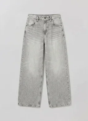 Calça Super Jeans Wide Leg Cintura Baixa