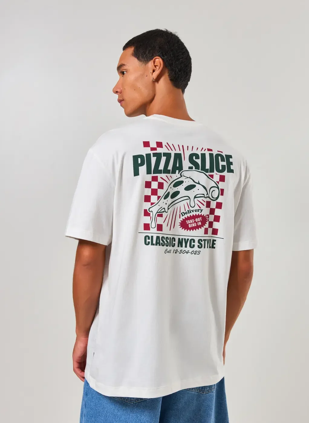 camiseta box off-white pizza off-white