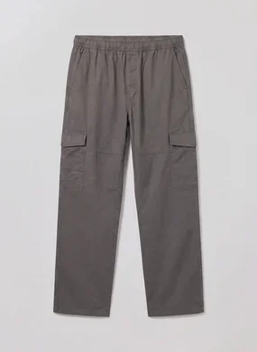 Calça Sarja Reta Cargo