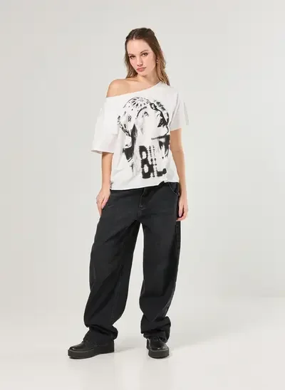 camiseta off-white billie eilish - off-white